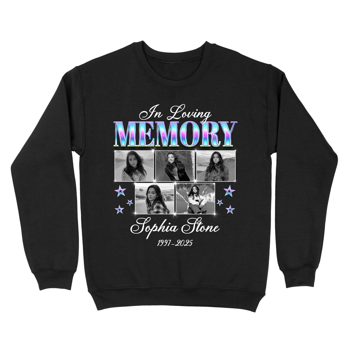 Personalized Photo Memorial In Loving Memory Sympathy Gift Sweatshirt