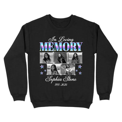 Personalized Photo Memorial In Loving Memory Sympathy Gift Sweatshirt