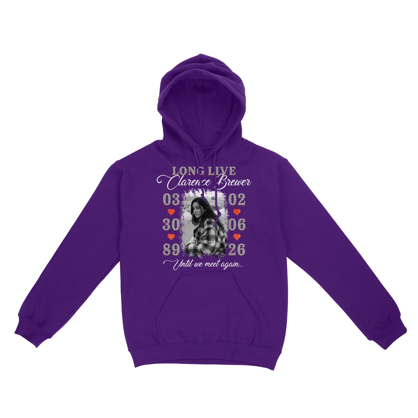 Personalized Photo Memorial Long Live Until We Meet Again Hoodie