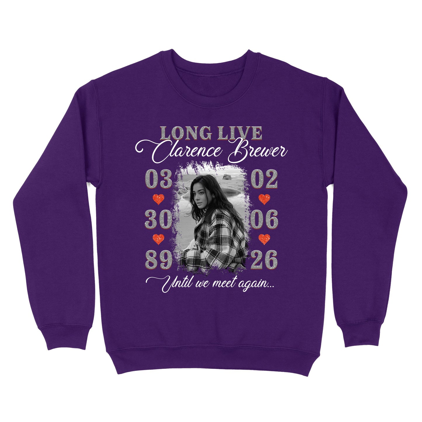 Personalized Photo Memorial Long Live Until We Meet Again Sweatshirt