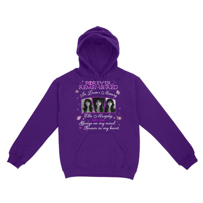 Personalized Photo Memorial Forever Remembered In Loving Memory Hoodie
