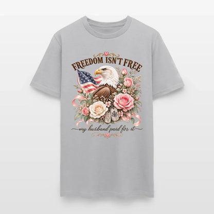 Freedom Isn't Free My Husband Paid For It Military Wife Eagle T-Shirt