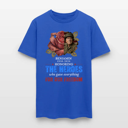Personalized Photo Veteran Memorial Honoring The Heroes Who Gave Everything For Our Freedom T-Shirt