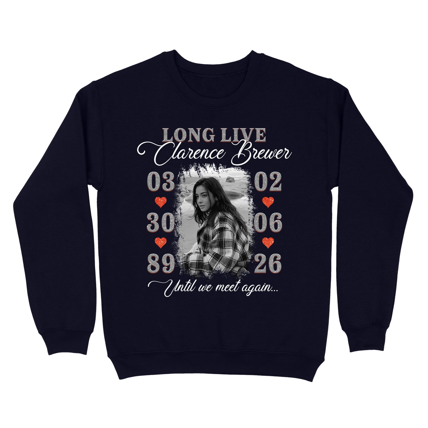 Personalized Photo Memorial Long Live Until We Meet Again Sweatshirt