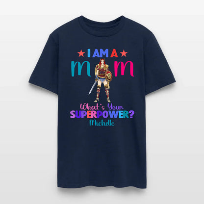 Personalized Wonder Woman Warrior I Am A Mom What's Your Superpower T-Shirt