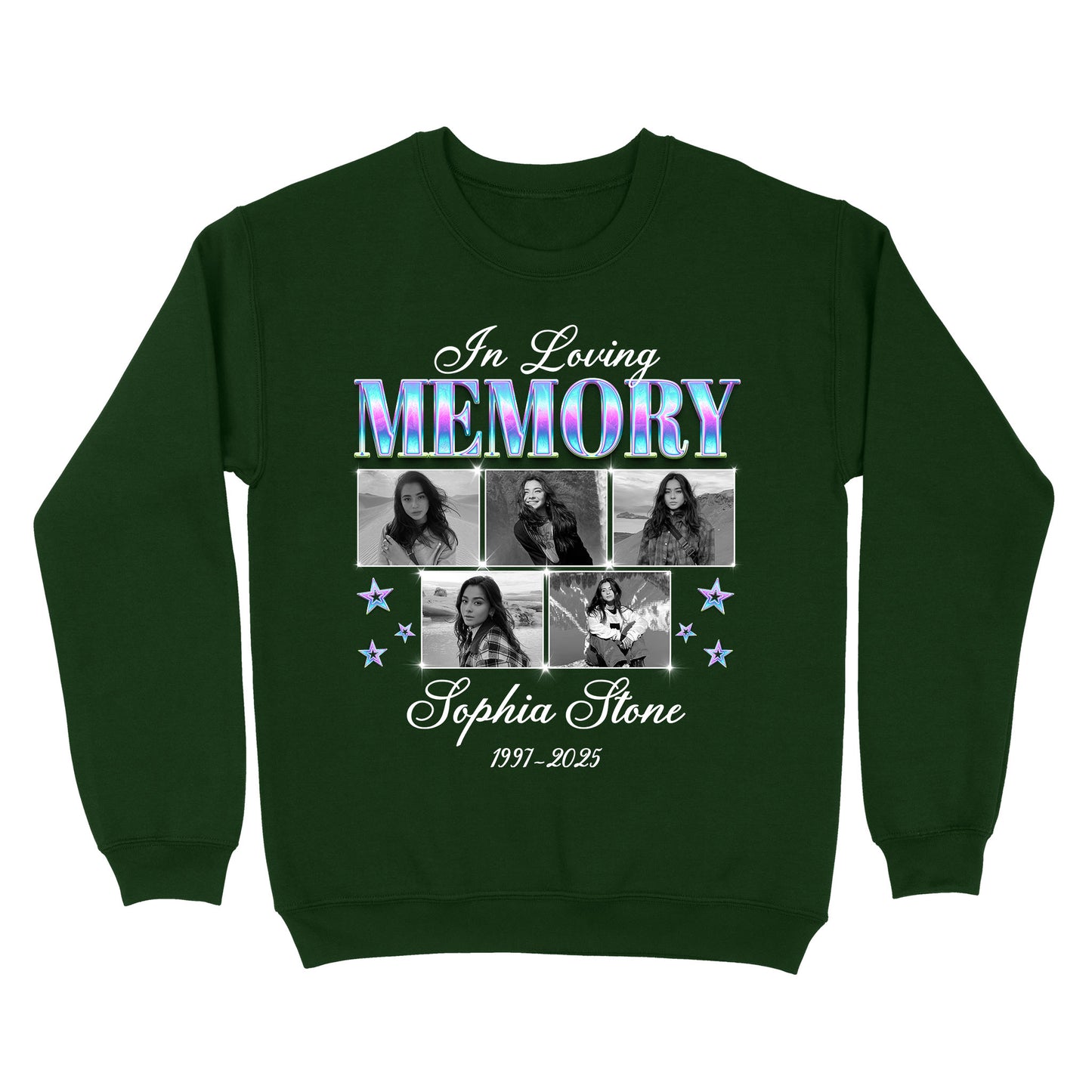 Personalized Photo Memorial In Loving Memory Sympathy Gift Sweatshirt