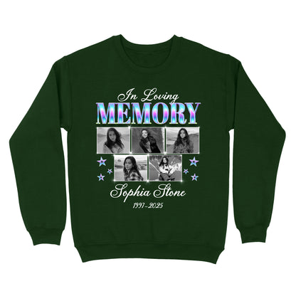 Personalized Photo Memorial In Loving Memory Sympathy Gift Sweatshirt