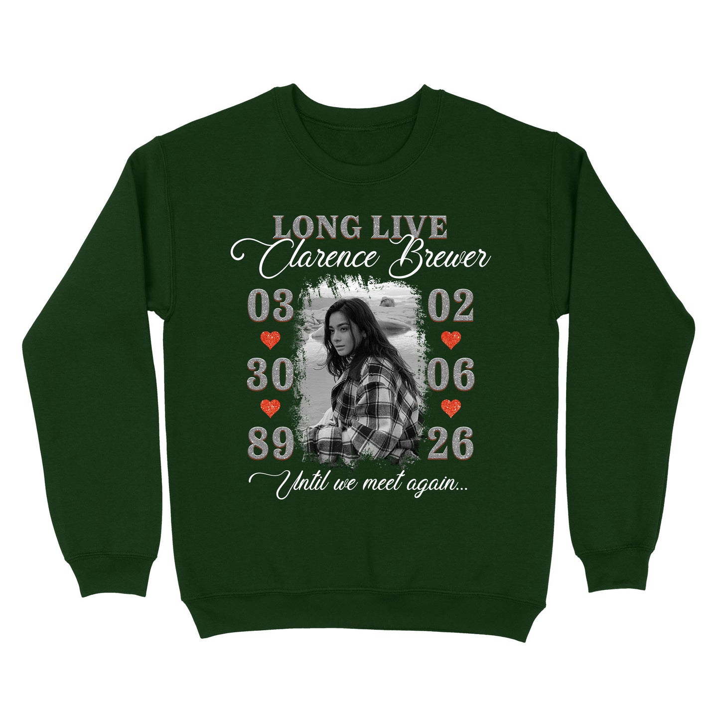 Personalized Photo Memorial Long Live Until We Meet Again Sweatshirt