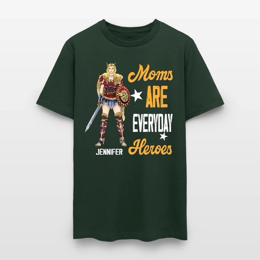 Personalized Wonder Woman Warrior Moms Are Everyday Heroes T-Shirt