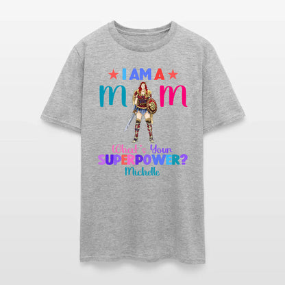 Personalized Wonder Woman Warrior I Am A Mom What's Your Superpower T-Shirt