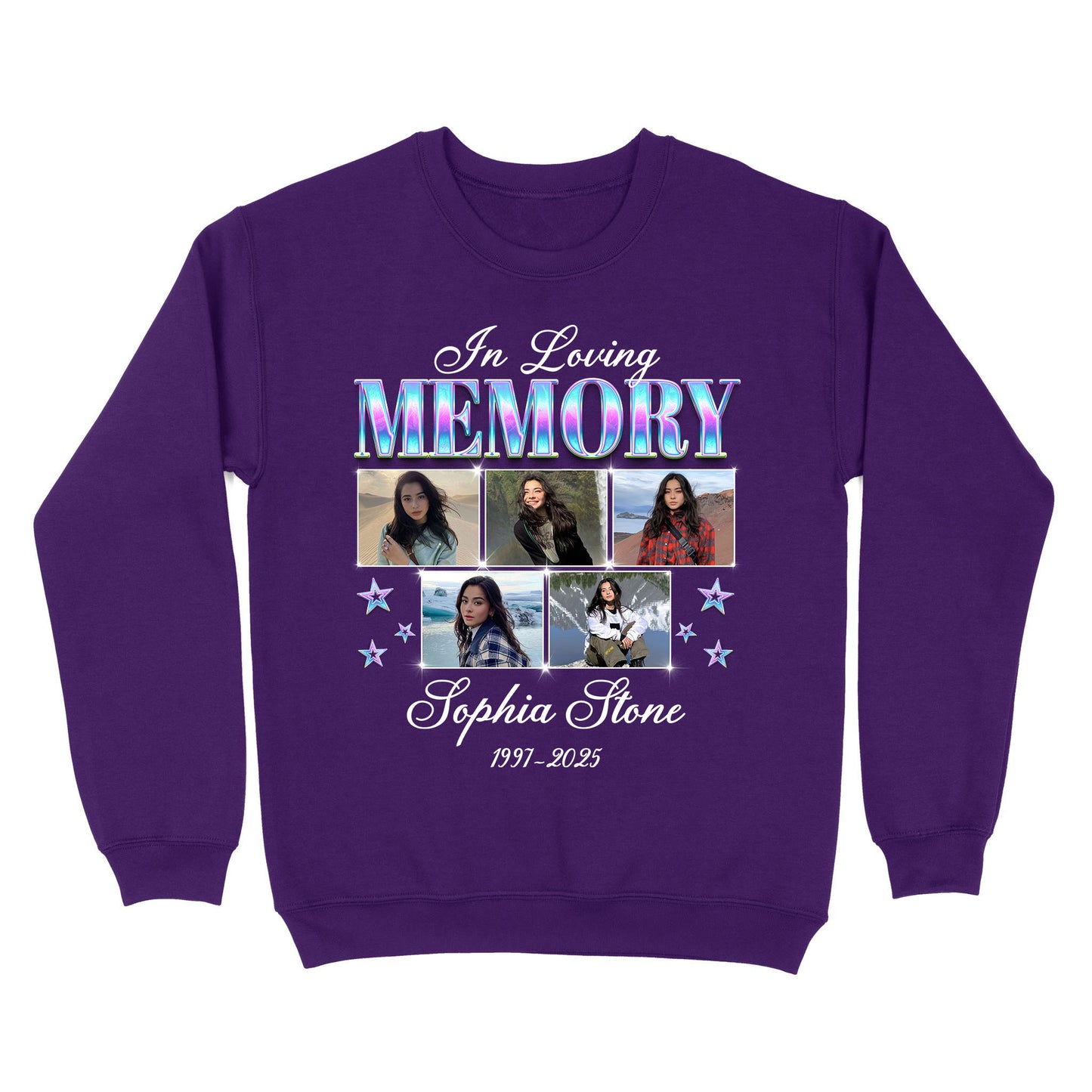 Personalized Photo Memorial In Loving Memory Sympathy Gift Sweatshirt