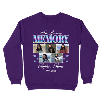 Personalized Photo Memorial In Loving Memory Sympathy Gift Sweatshirt