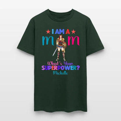 Personalized Wonder Woman Warrior I Am A Mom What's Your Superpower T-Shirt