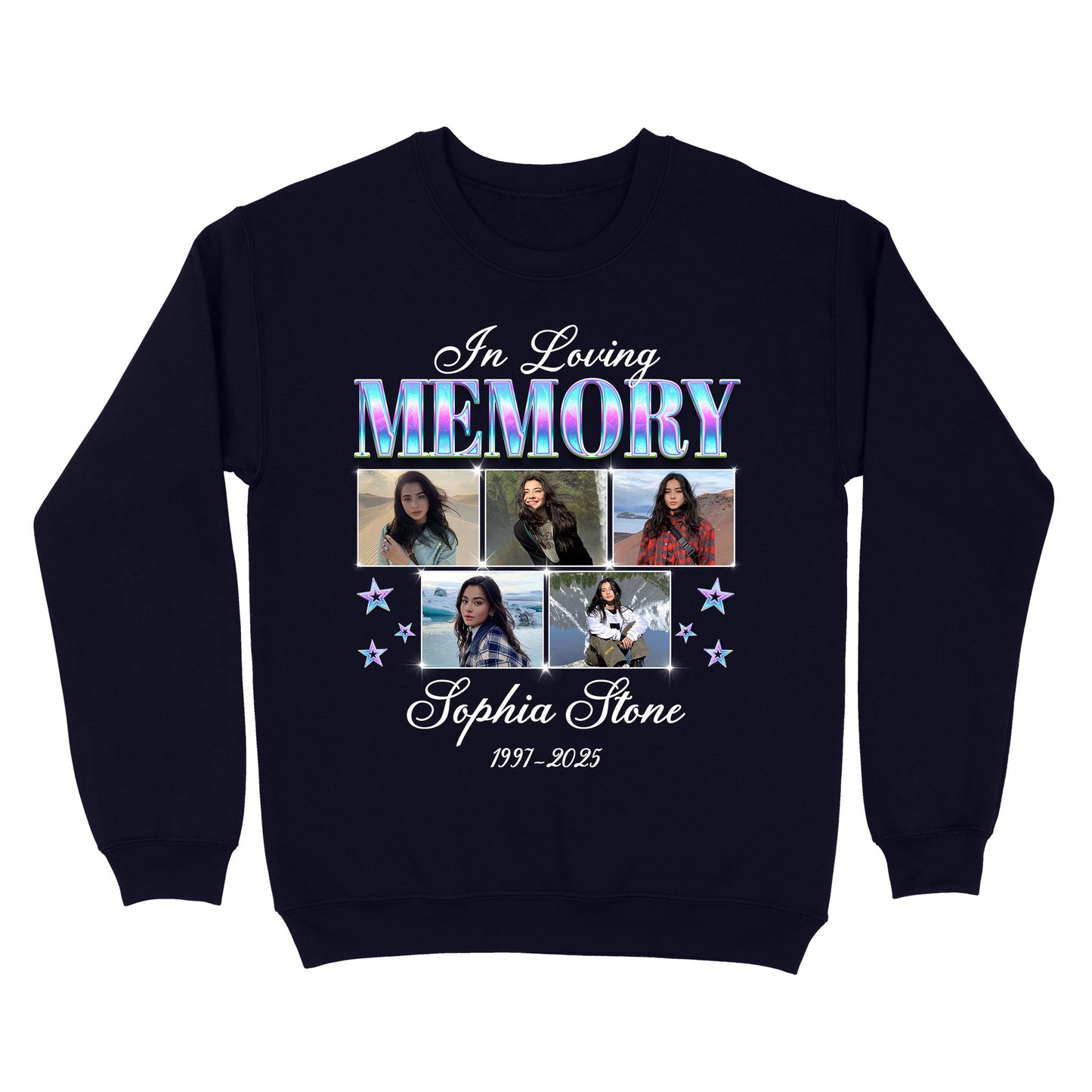 Personalized Photo Memorial In Loving Memory Sympathy Gift Sweatshirt