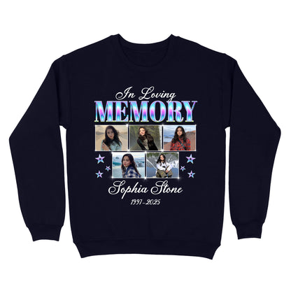 Personalized Photo Memorial In Loving Memory Sympathy Gift Sweatshirt