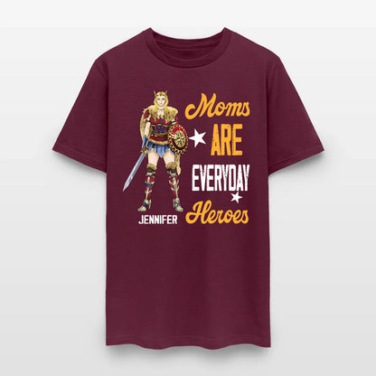 Personalized Wonder Woman Warrior Moms Are Everyday Heroes T-Shirt