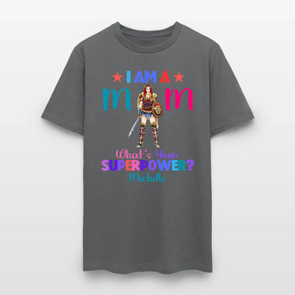 Personalized Wonder Woman Warrior I Am A Mom What's Your Superpower T-Shirt