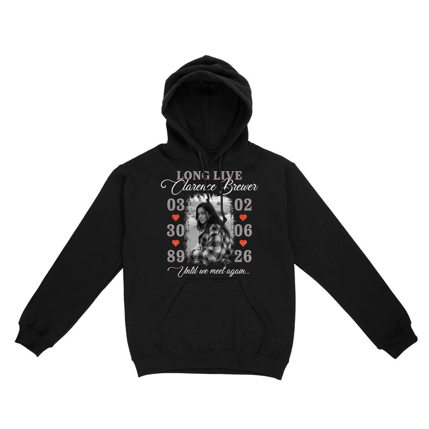 Personalized Photo Memorial Long Live Until We Meet Again Hoodie