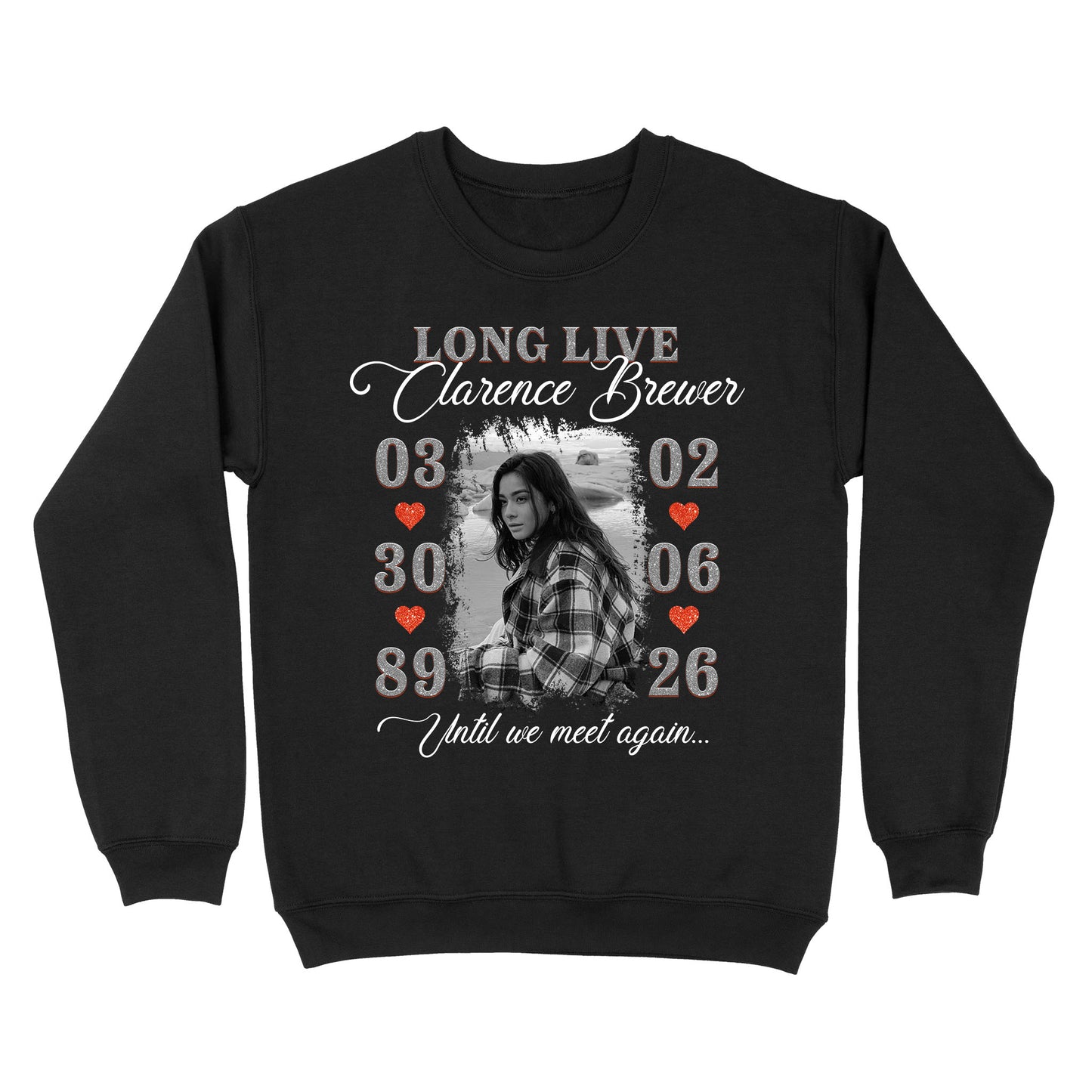 Personalized Photo Memorial Long Live Until We Meet Again Sweatshirt