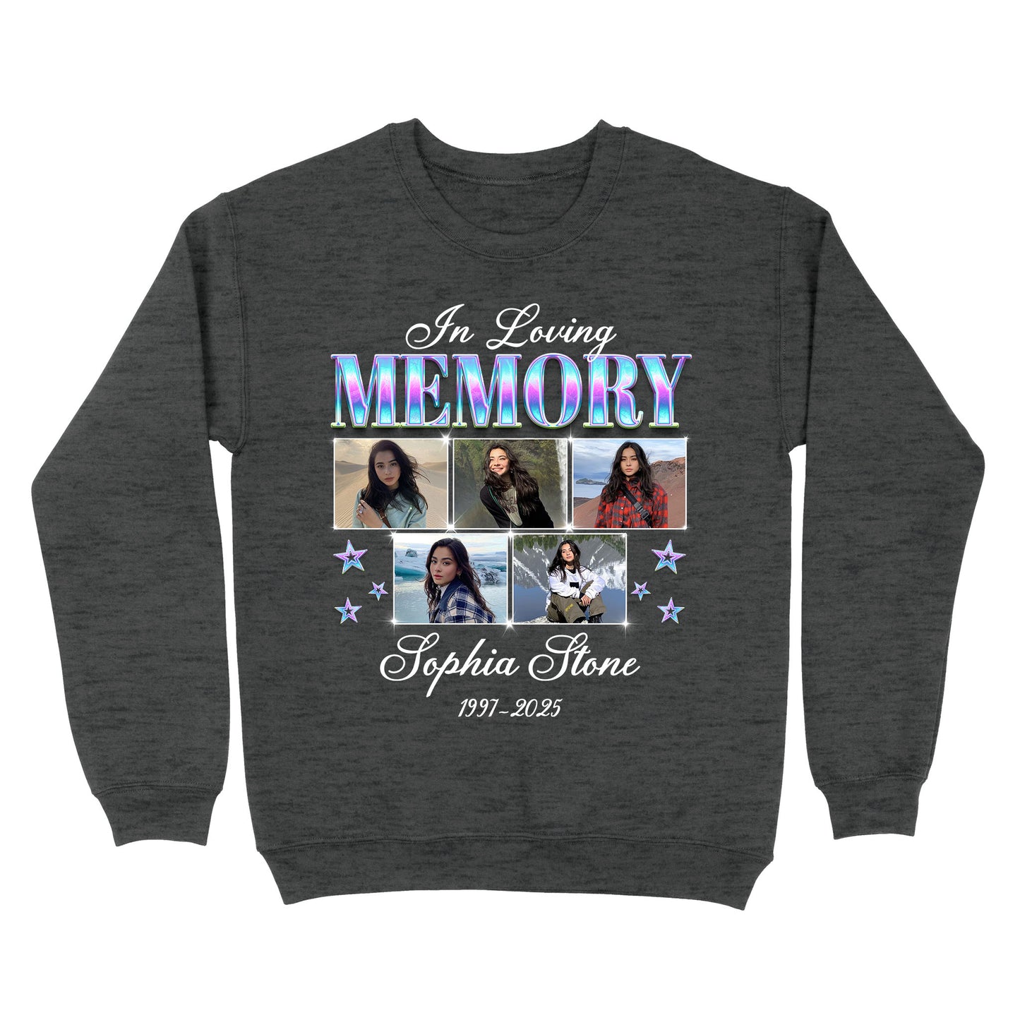 Personalized Photo Memorial In Loving Memory Sympathy Gift Sweatshirt