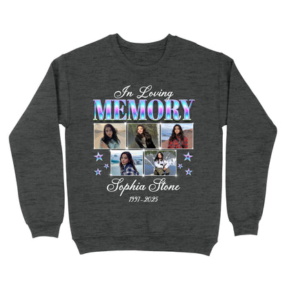 Personalized Photo Memorial In Loving Memory Sympathy Gift Sweatshirt