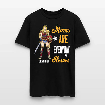 Personalized Wonder Woman Warrior Moms Are Everyday Heroes T-Shirt
