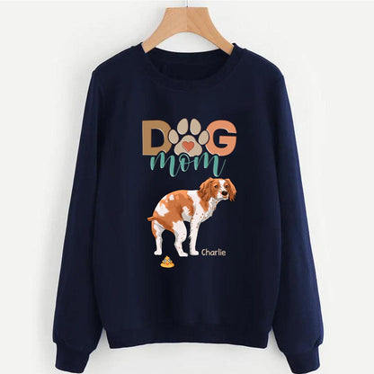 Personalized Funny Pooping Dog, Gift For Dog Lover Sweatshirt