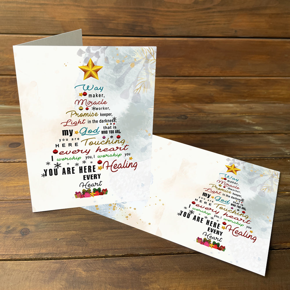 Way Maker Miracle Worker Promise Keeper Light In The Darkness Greeting Card