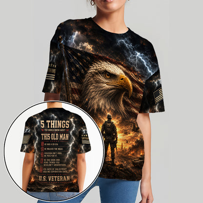 5 Things You Should Know About This Old Man U.S. Veteran 3D All Over Print T-Shirt And Hoodie