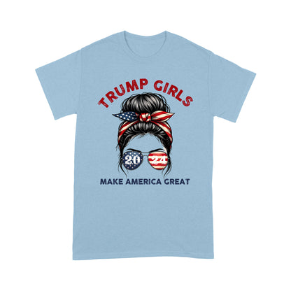 Patriotic Trump 2024 T-Shirt for Women - Trump Girls Make America Great T-Shirt