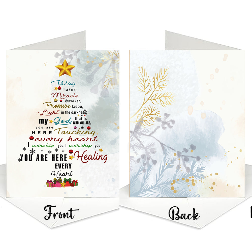 Way Maker Miracle Worker Promise Keeper Light In The Darkness Greeting Card