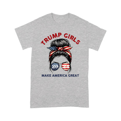 Patriotic Trump 2024 T-Shirt for Women - Trump Girls Make America Great T-Shirt