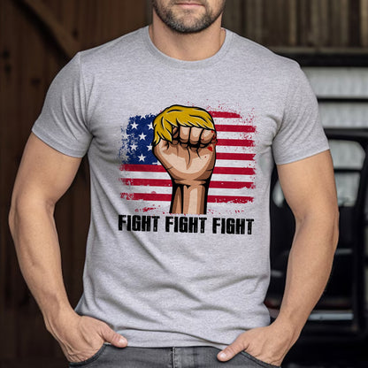 A Raised Fist With Donald Trump Hair Fight T-Shirt