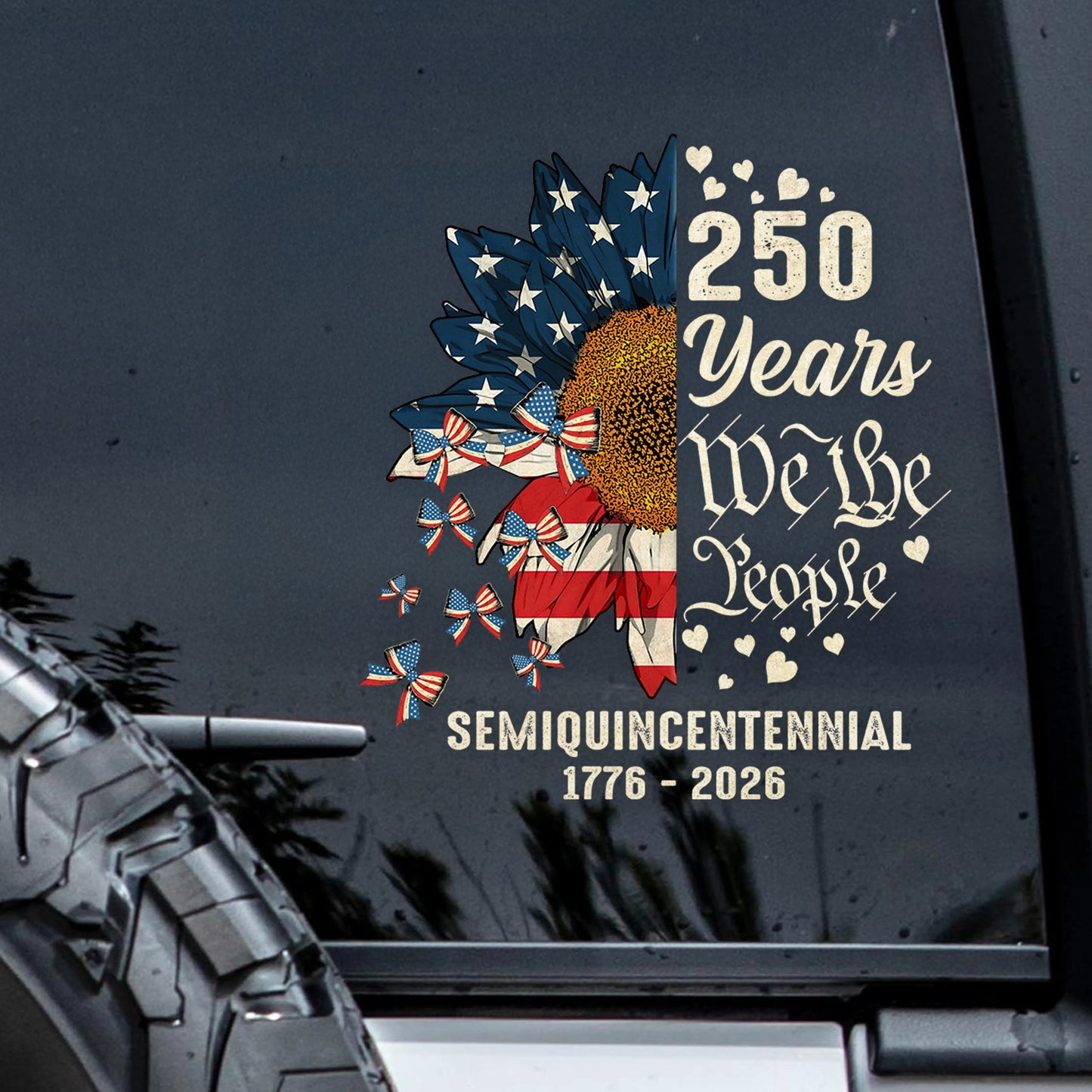America 250th Anniversary We The People Semiquincentennial 1776–2026 Sticker Decal