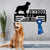 Personalized Golden Retriever Dog Award Cut Metal Sign