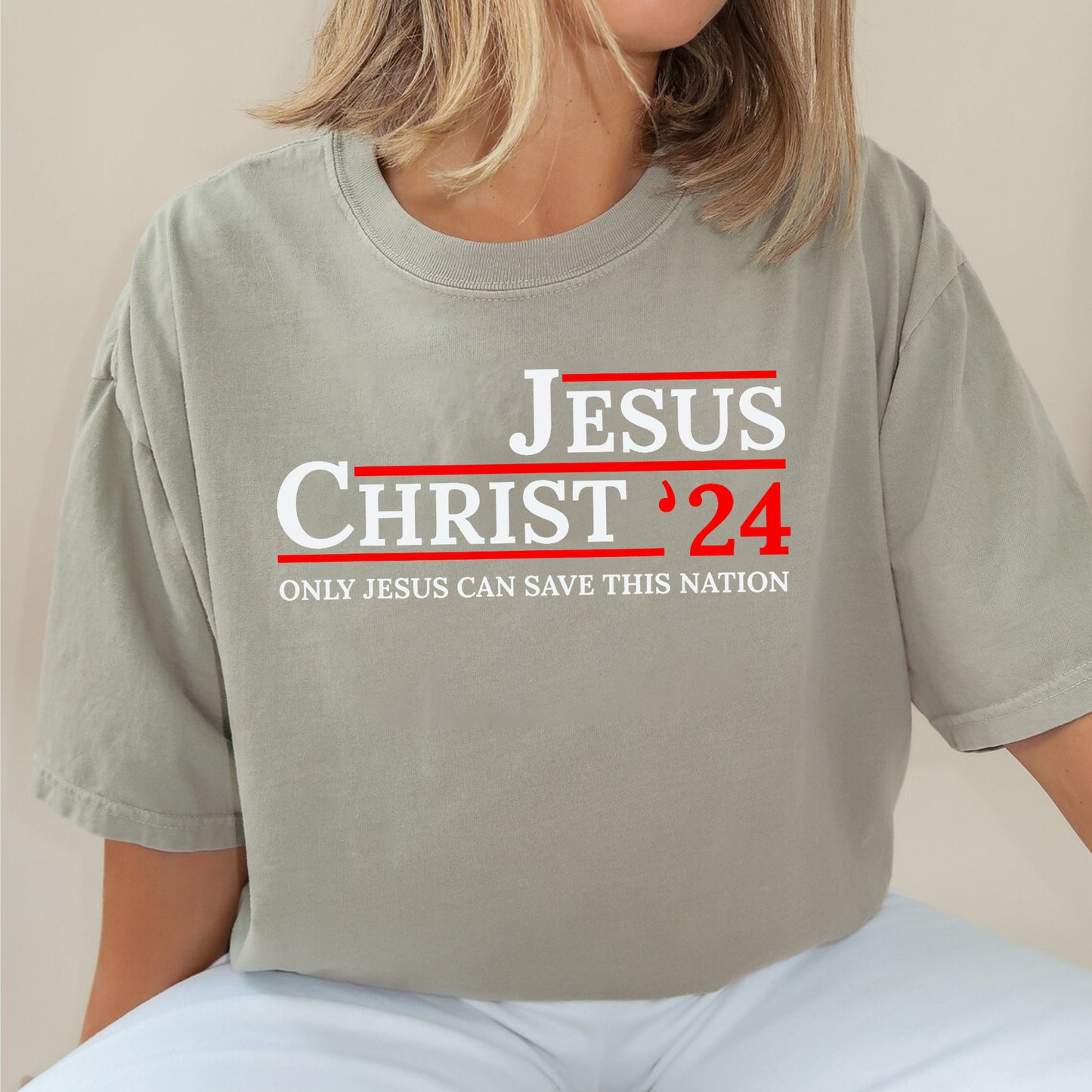 Jesus Christ ‘24 Only Jesus Can Save This Nation T-Shirt