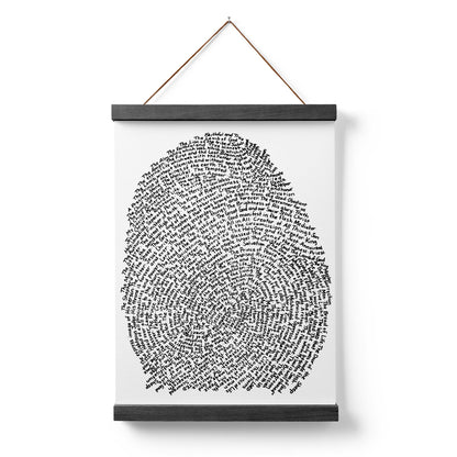 Fingerprint Of God Character of God Imprint Hanging Canvas