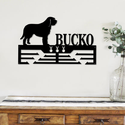 Personalized Otterhound Dog Award Cut Metal Sign