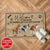 Personalized Funny Pooping Dog, Welcome To Our Home The Humans Just Live Here With Us Doormat