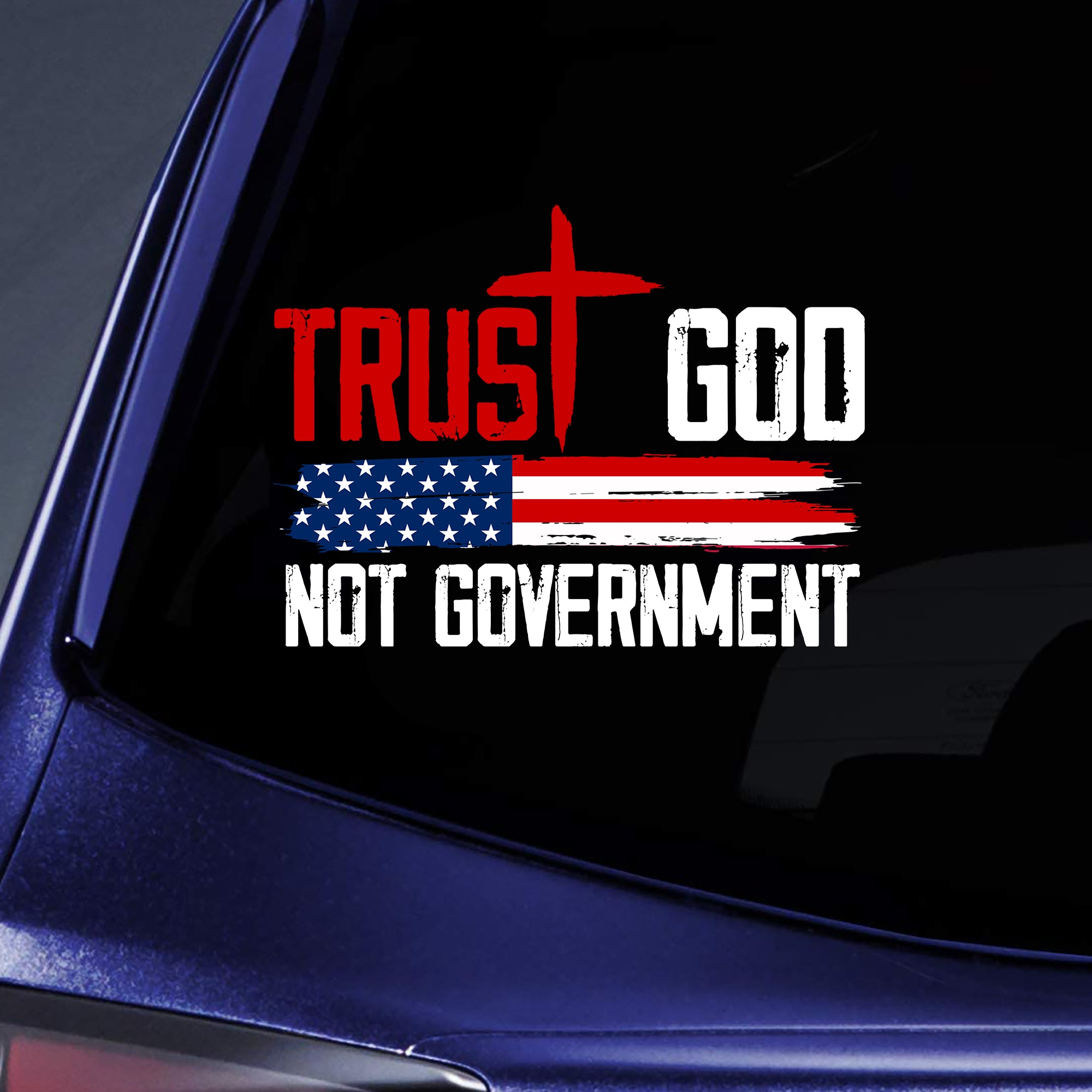 Faith In God Not Government Faith Religious Bible Sticker Decal