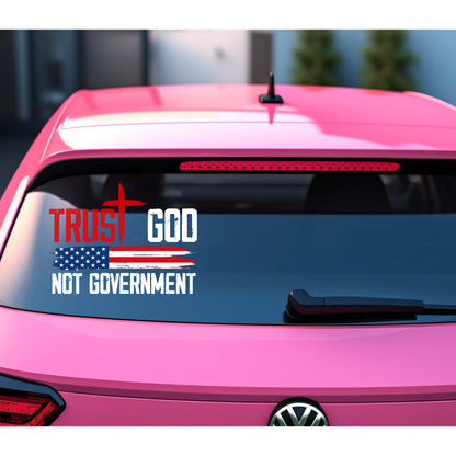 Faith In God Not Government Faith Religious Bible Sticker Decal