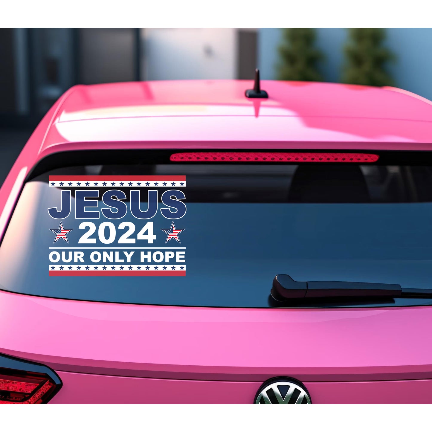 Jesus 2024 Our Only Hope American Sticker Decal