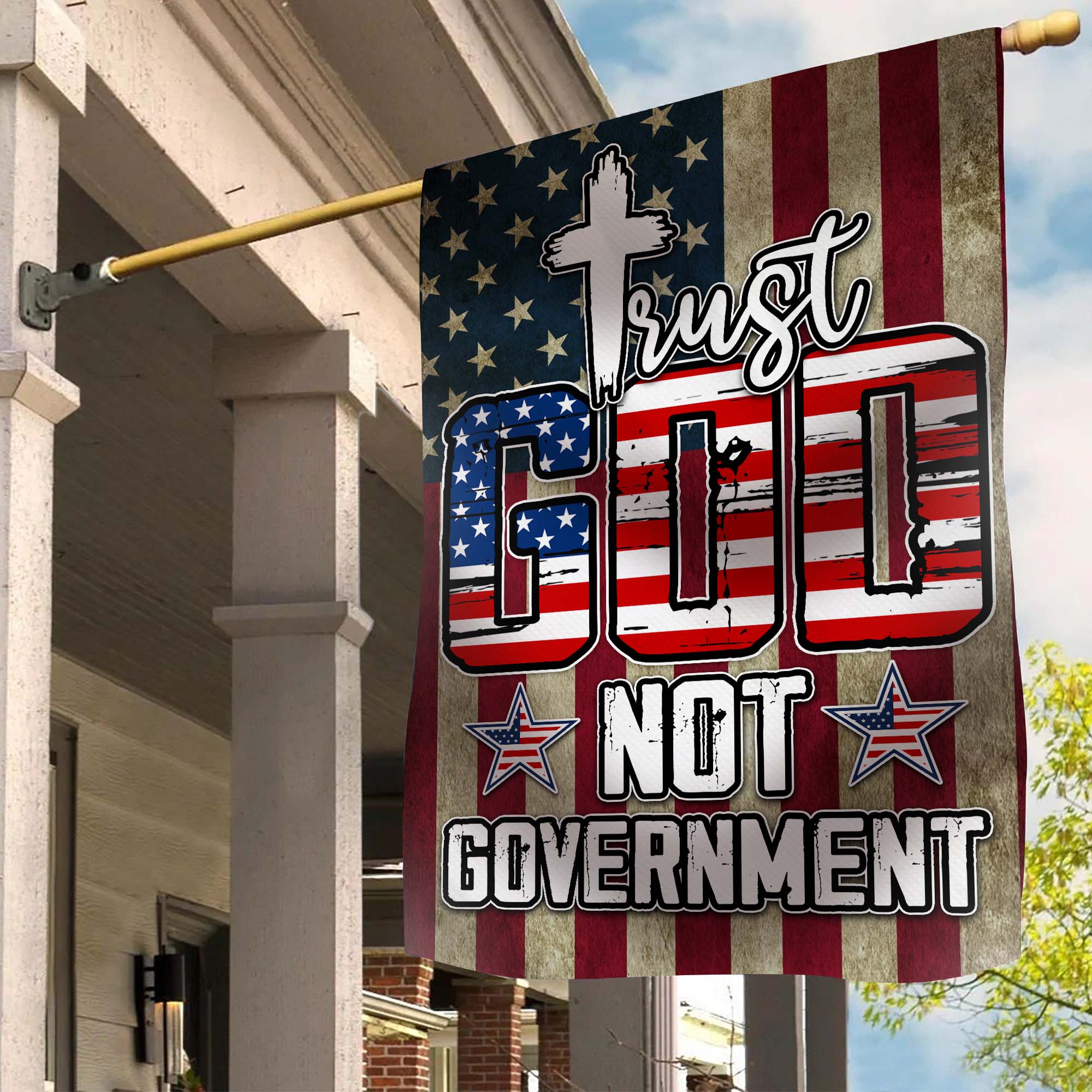 Faith In God Not Government Faith Religious Bible Flag