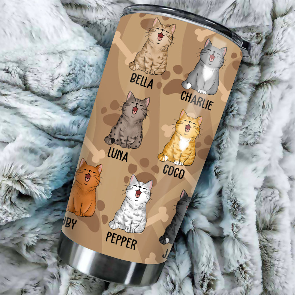 Personalized Just A Girl Who Loves Cat Tumbler