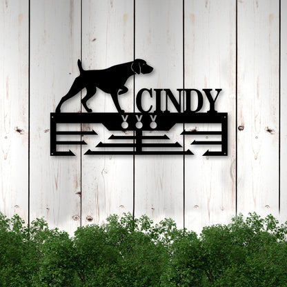 Personalized German Shorthair Dog Award Cut Metal Sign