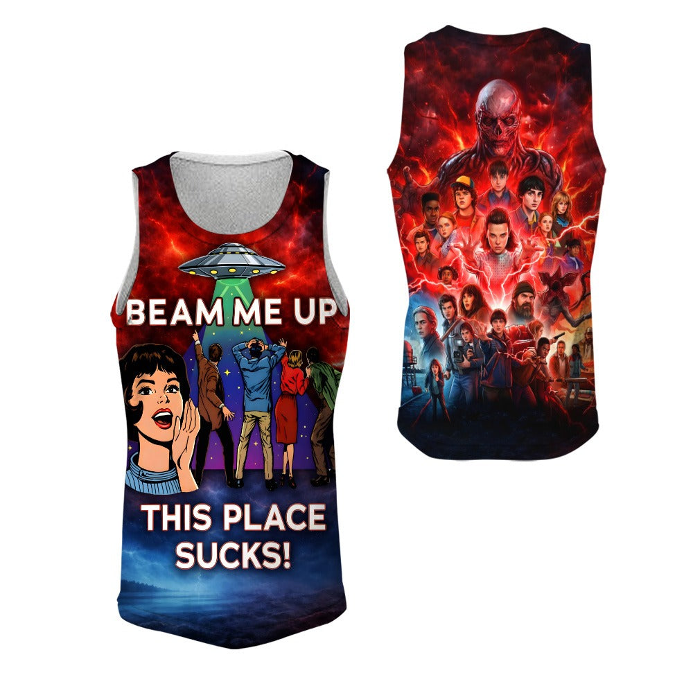 Beam Me Up This Place Sucks 3D All Over Print T-Shirt And Hoodie