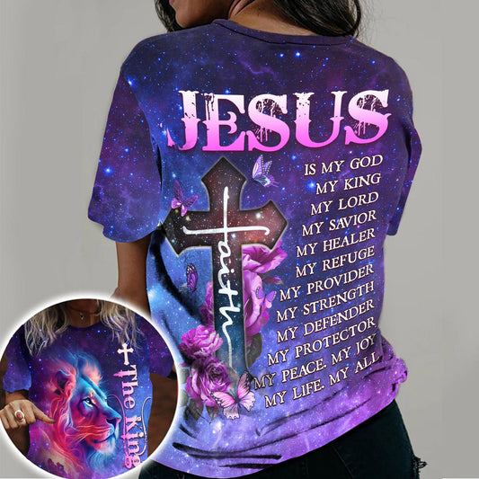 Christian Jesus Is My God My King My Lord My Savior My Everything 3D All Over Print T-Shirt And Hoodie