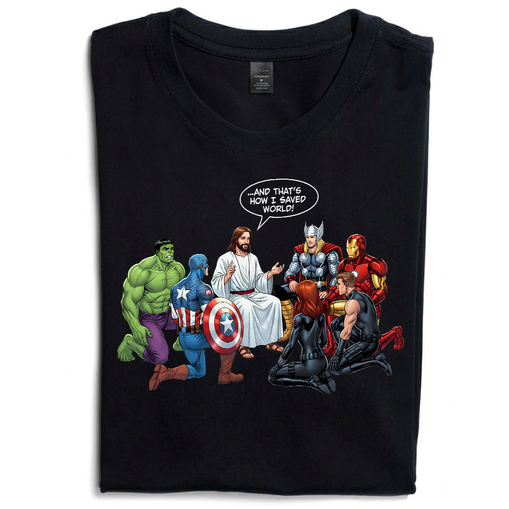 Christian Jesus Superhero, Vintage Savior T-Shirt