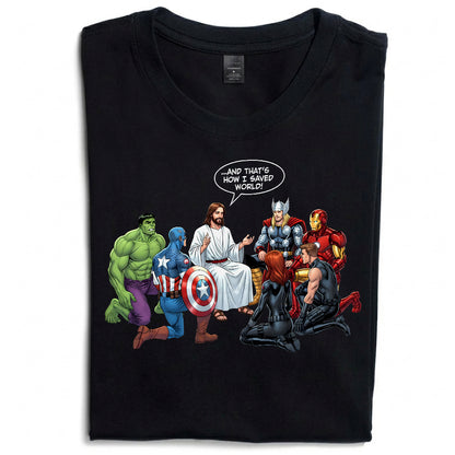 Christian Jesus Superhero, Vintage Savior T-Shirt