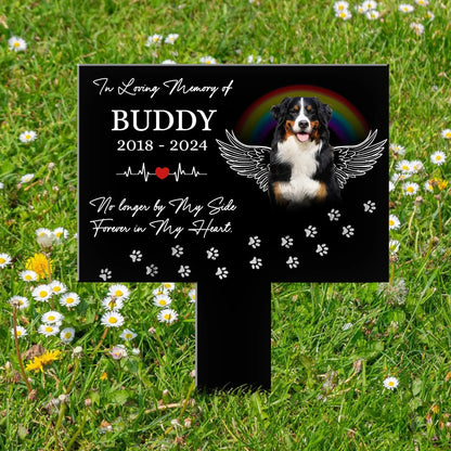 Custom Dog Cat Memorial, In loving Memory Of Pet-Personalized Pet Photo Memorial Acrylic Garden Stake